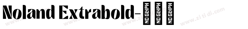 Noland Extrabold字体转换